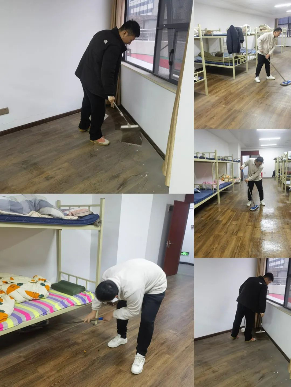 機(jī)關(guān)團(tuán)支部組織志愿者開展“扮靚新宿舍，溫情暖人心”集中清掃活動