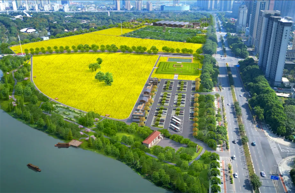南昌市政建設(shè)集團(tuán)有限公司承建南昌市西湖區(qū)九洲公園稻香園及植物園建設(shè)項目破土動工